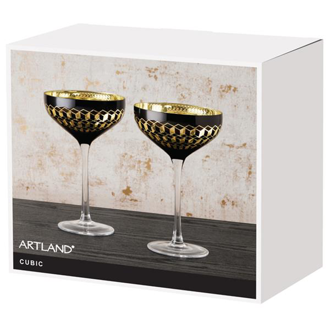Cubic Champagne Saucers 12.3oz / 350ml