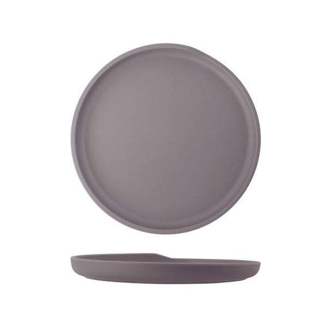 Sand Brown Copenhagen Round Melamine Plate 22.5cm