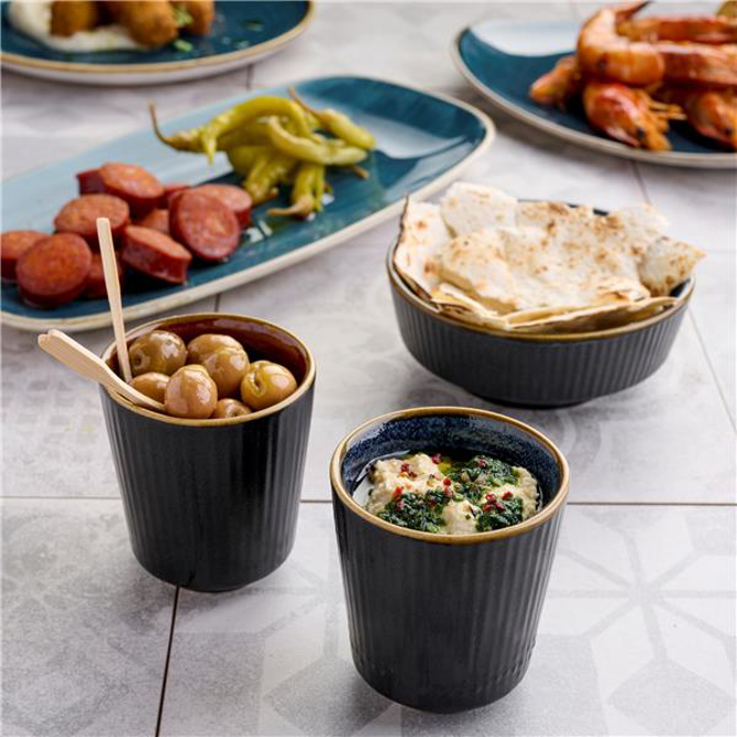 Churchill Tokyo Blue Unhandled Cup 12oz / 340ml