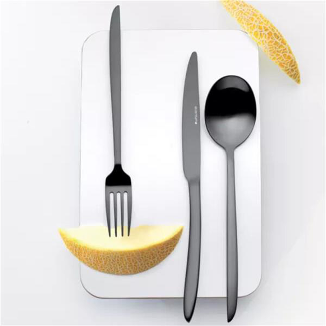 Orca Matt Black Table Fork