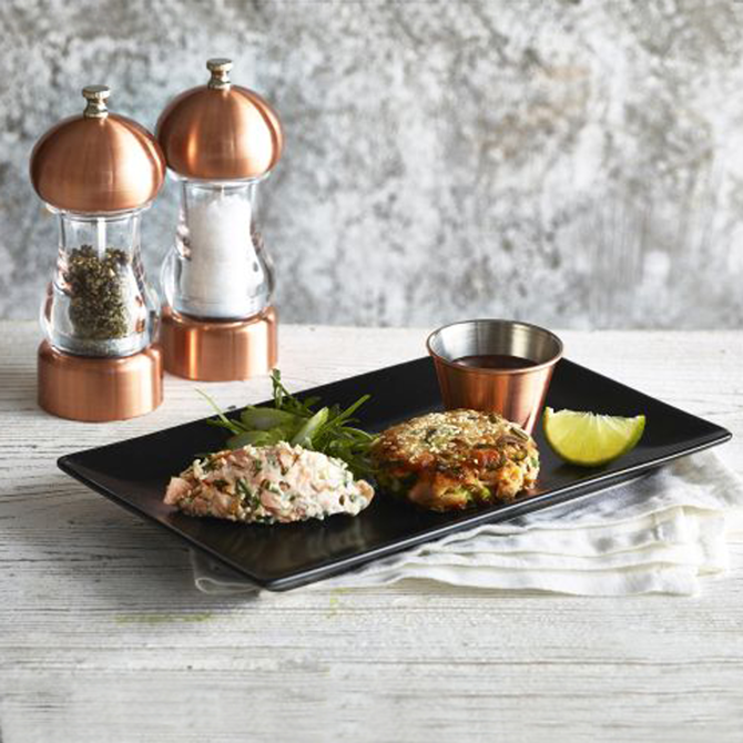 Genware Copper & Acrylic Salt or Pepper Grinder