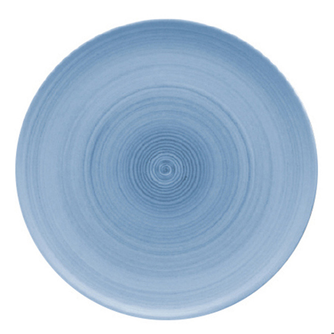 Modern Rustic Coupe Plate Blue 20cm