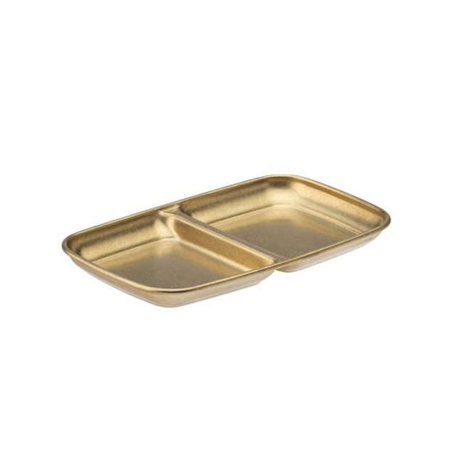 Gold Artemis Double Dip Tray 15.5cm x 9cm