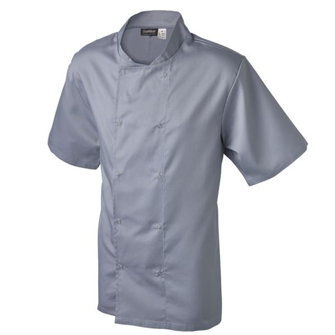 Basic Stud Jacket (Short Sleeve) Grey XS Size