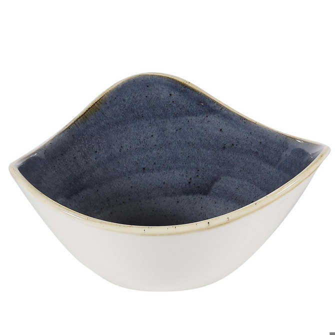 Churchill Stonecast Blueberry Triangular Bowl 7.25inch / 18.5cm