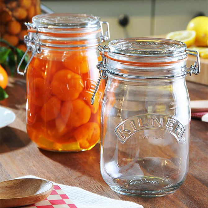 Kilner Round Clip Top Jar 1ltr