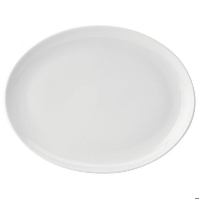 Utopia Pure White Oval Plate 14inch / 36cm