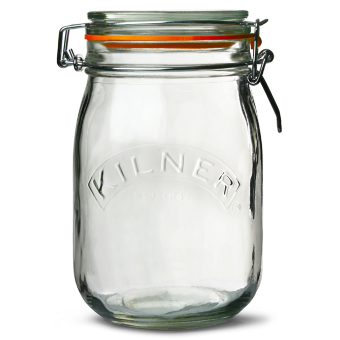 Kilner Round Clip Top Jar 1ltr