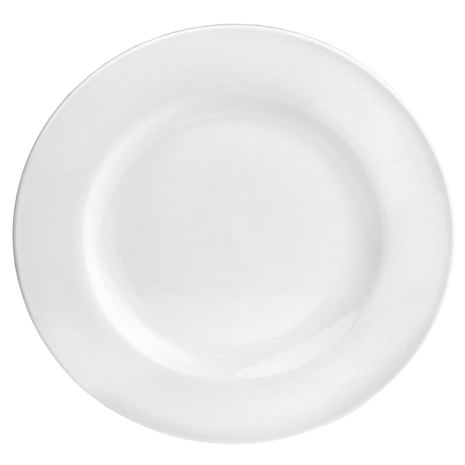 Utopia Pure White Wide Rim Plate 9inch / 23cm