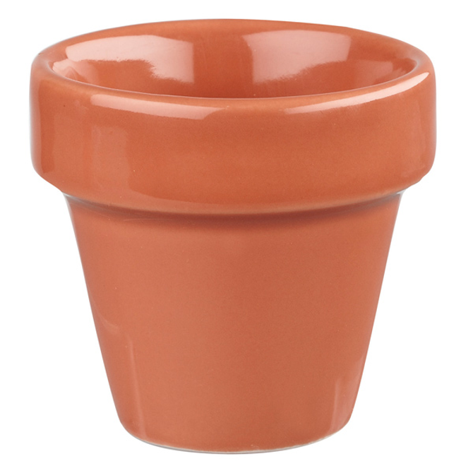 Churchill Bit On The Side Plant Pot Food Server Paprika Orange 4oz / 114ml
