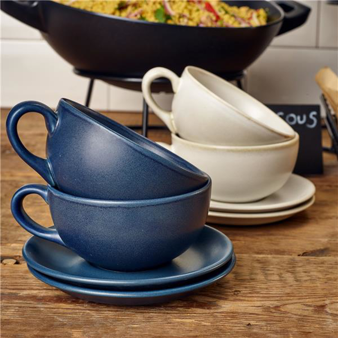 Terra Stoneware Antigo Denim Saucer 6inch / 15cm