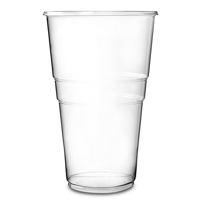 Oxo-Biodegradable Flexy Glasses Pint to Line CE 20oz / 568ml