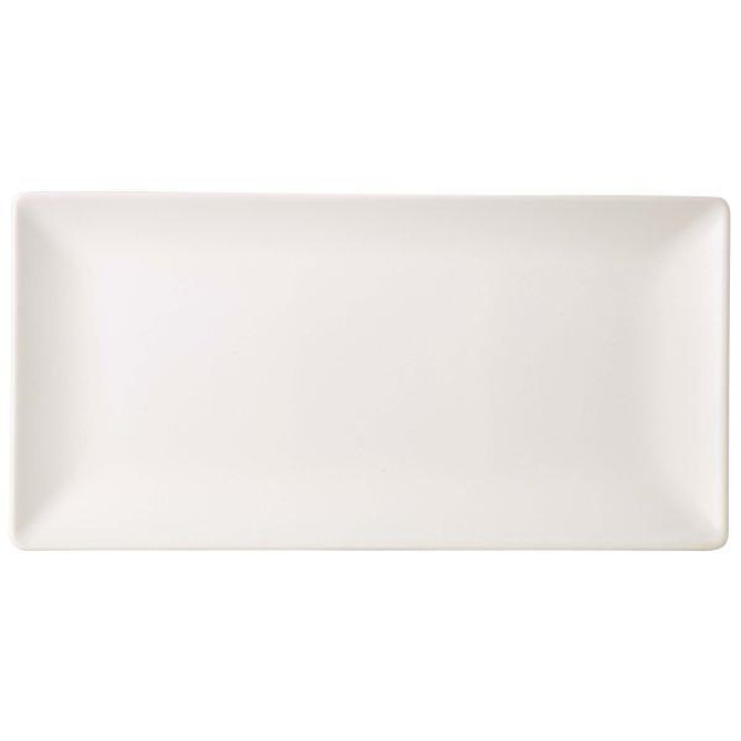 Luna White Stoneware Rectangular Plate 30 x 15cm