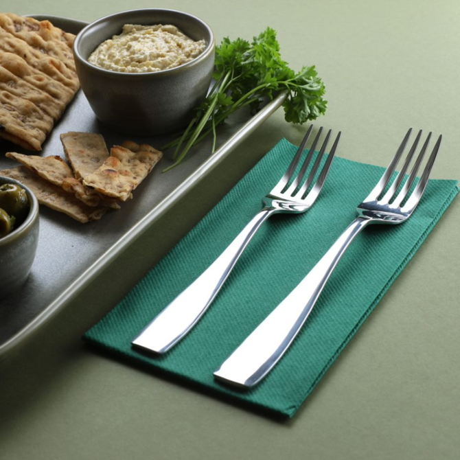 Genware Square Cutlery 18/0 Table Fork