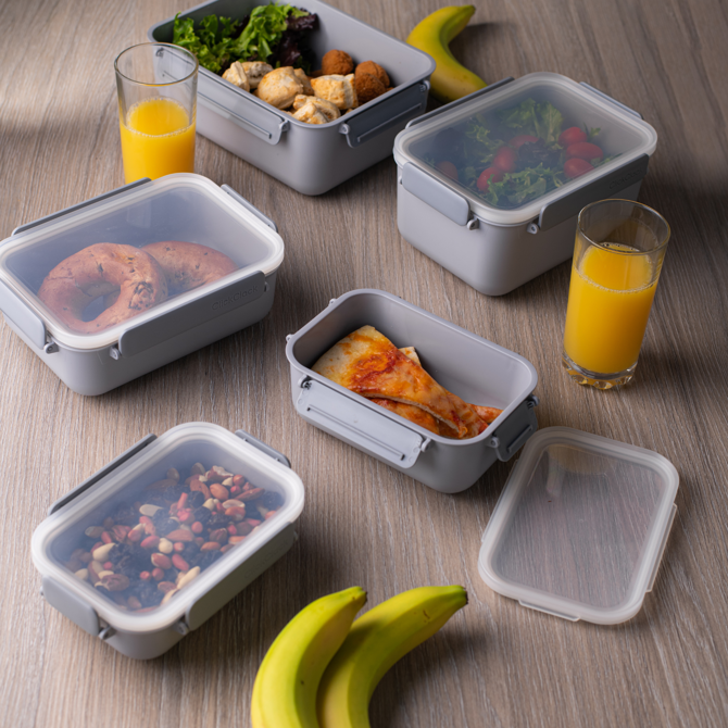 ClickClack Daily Food Storage Container Grey 1.9ltr