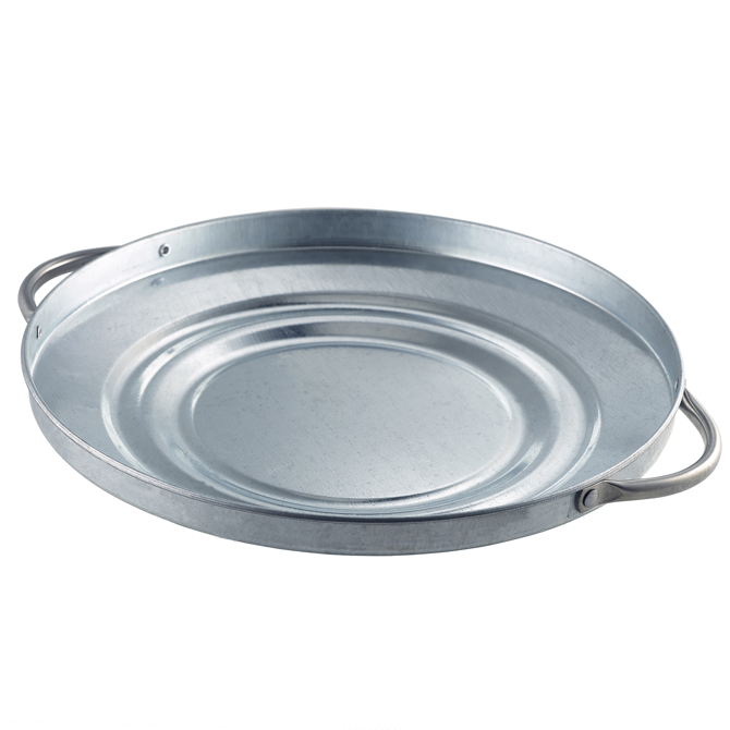 Genware Galvanised Steel Bin Lid Tray