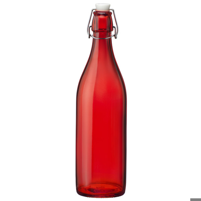 Giara Swing Top Bottle Red 1ltr