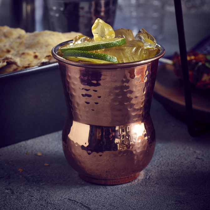 Moroccan Copper Hammered Tumblers 14oz / 400ml