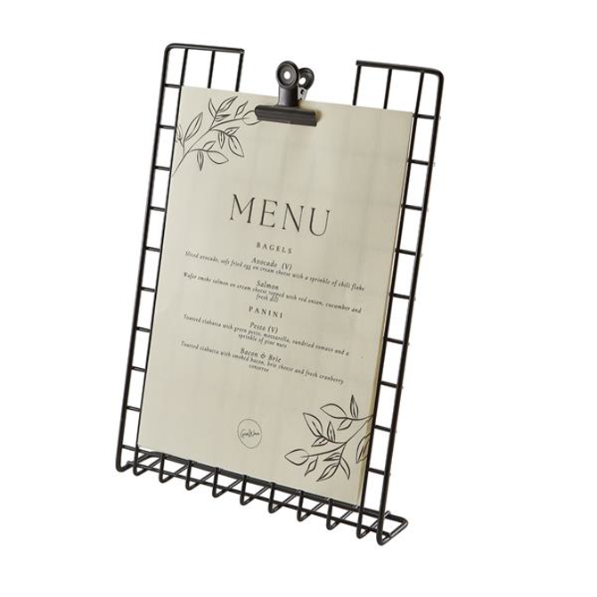 GenWare Black Wire A4 Menu Holder