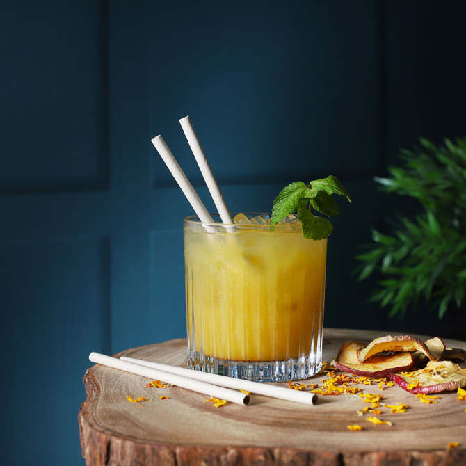 Bamboo Pulp Straws 6mm x 150mm