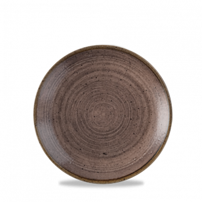 Stonecast Raw Brown Evolve Coupe Plate 6.5inch