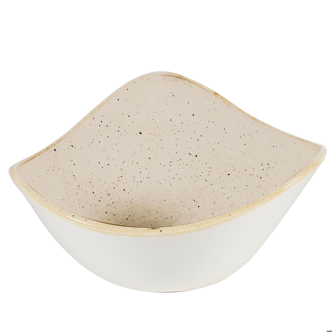 Churchill Stonecast Nutmeg Cream Triangular Bowl 7.25inch / 18.5cm
