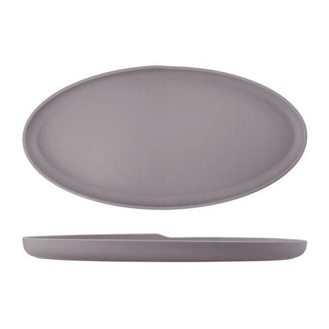 Sand Brown Copenhagen Oval Melamine Dish 47.5 x 24cm