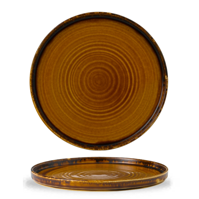 Harvest Brown Walled Plate 26cm
