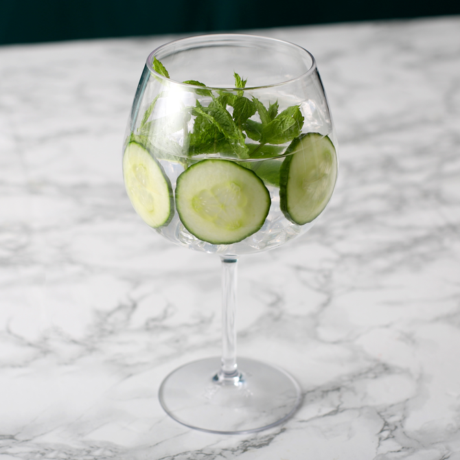 Reusable Plastic Balloon Gin Glass 25.3oz / 720ml