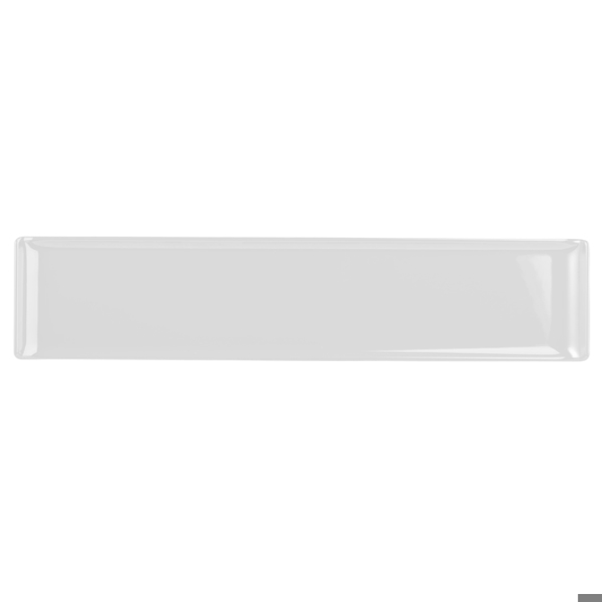 Churchill Alchemy Melamine Rectangle Buffet Tray White 18inch / 46cm