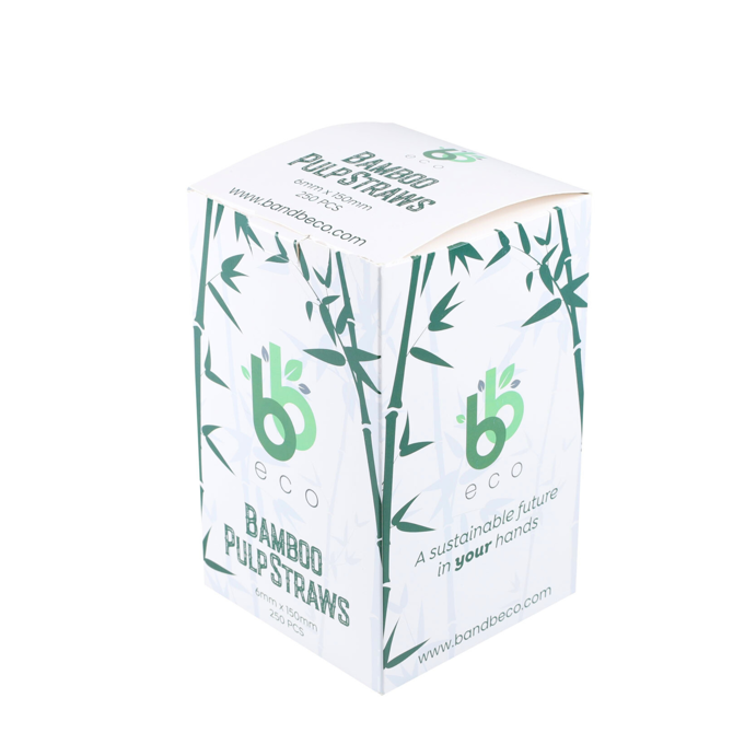Bamboo Pulp Straws 6mm x 150mm