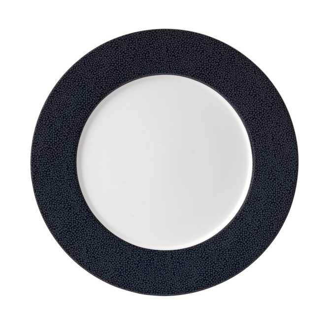 Purity Pearls Dark Rimmed Plate 11.5inch / 29cm