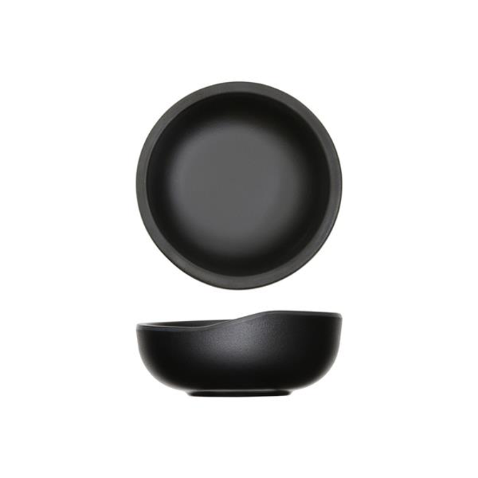Black Copenhagen Round Melamine Bowl 8.5 x 3.5cm