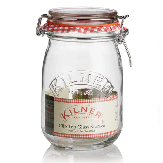 Kilner Round Clip Top Jar 1ltr