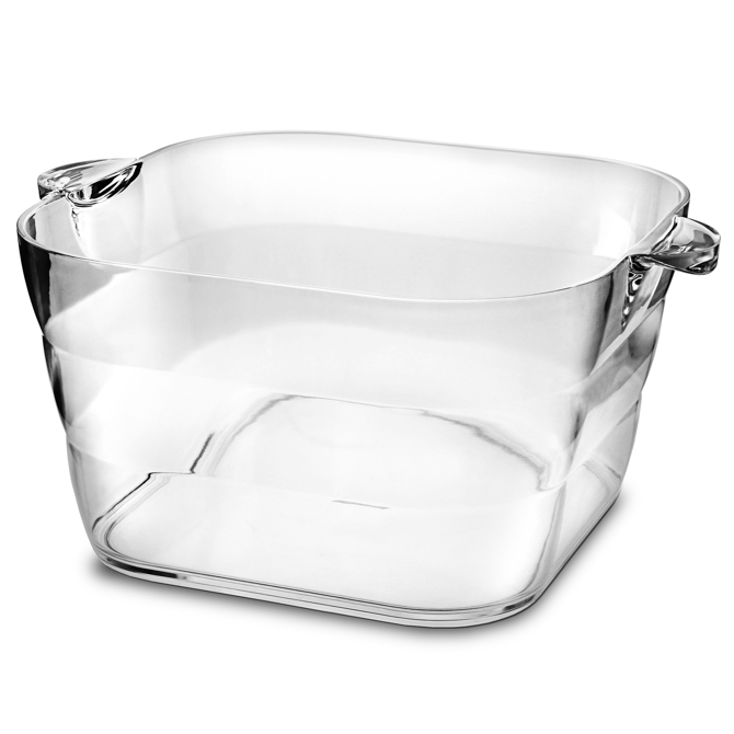 Glacier Giant Acrylic Square Party Tub