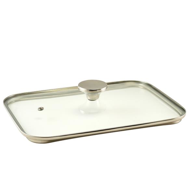 GenWare Glass Lid For Cast Aluminium Roaster 35 x 22cm