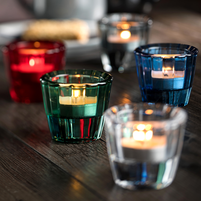 Ribbed Grey Nightlight Holder
