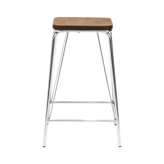 District Chrome Stool