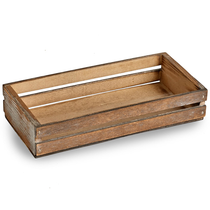 Wooden Food Presentation Crate 34 x 12 x 7cm