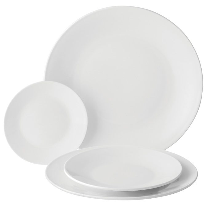 Utopia Anton Black Coupe Plate 10.75inch / 27cm