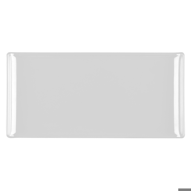 Churchill Alchemy Melamine Rectangle Buffet Tray White 11.8inch / 30cm