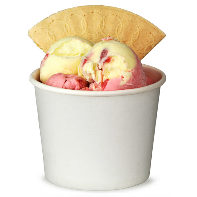 Paper Ice Cream Tubs White 12oz / 340ml