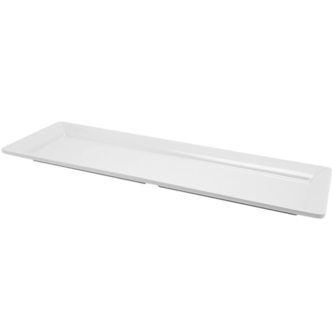 Genware Melamine Platter White 53 x 16cm