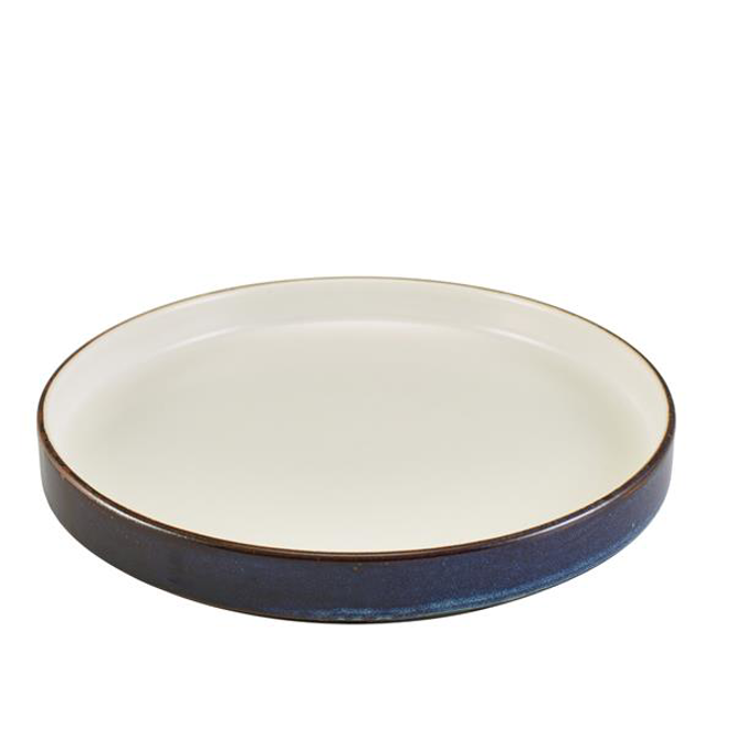 Terra Porcelain Aqua Blue Two Tone Presentation Plate 26cm