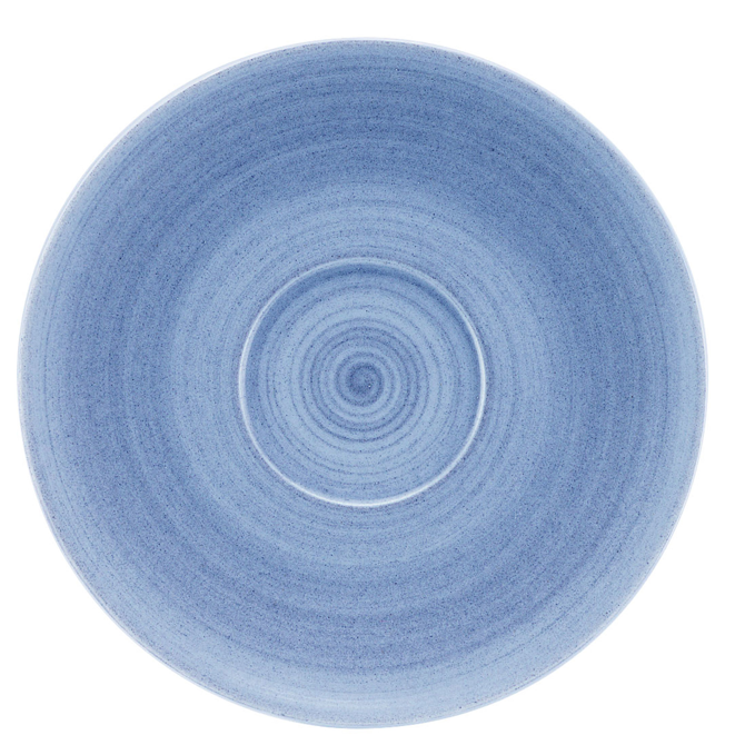 Modern Rustic Coupe Saucers Blue 19cm