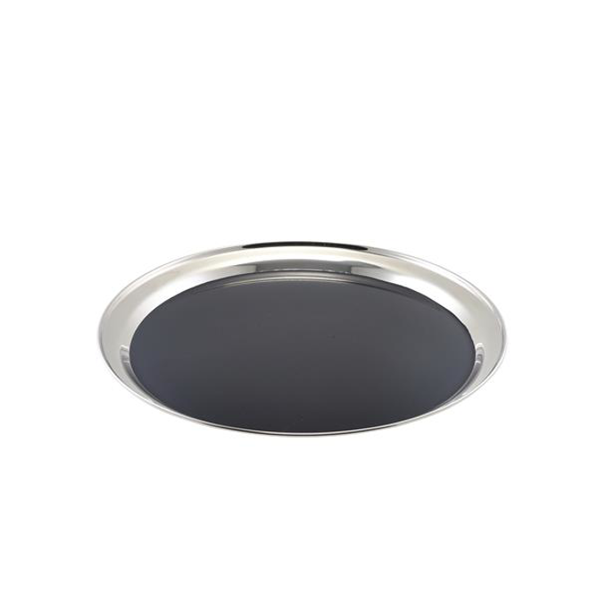 GenWare Non Slip Stainless Steel Round Tray 14inch