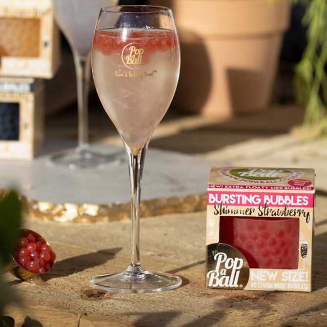 Shimmer Strawberry Mini Bursting Bubbles