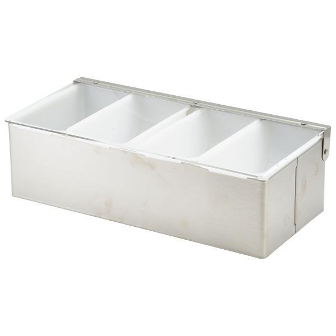 Stainless Steel Dispenser 4 Compartment