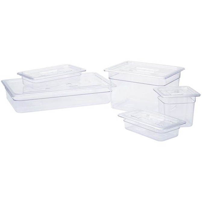 Polycarbonate 1/3GN Universal Handled Lid Clear
