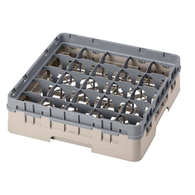 25 Compartment Glass Rack with 1 Extender H92mm - Beige